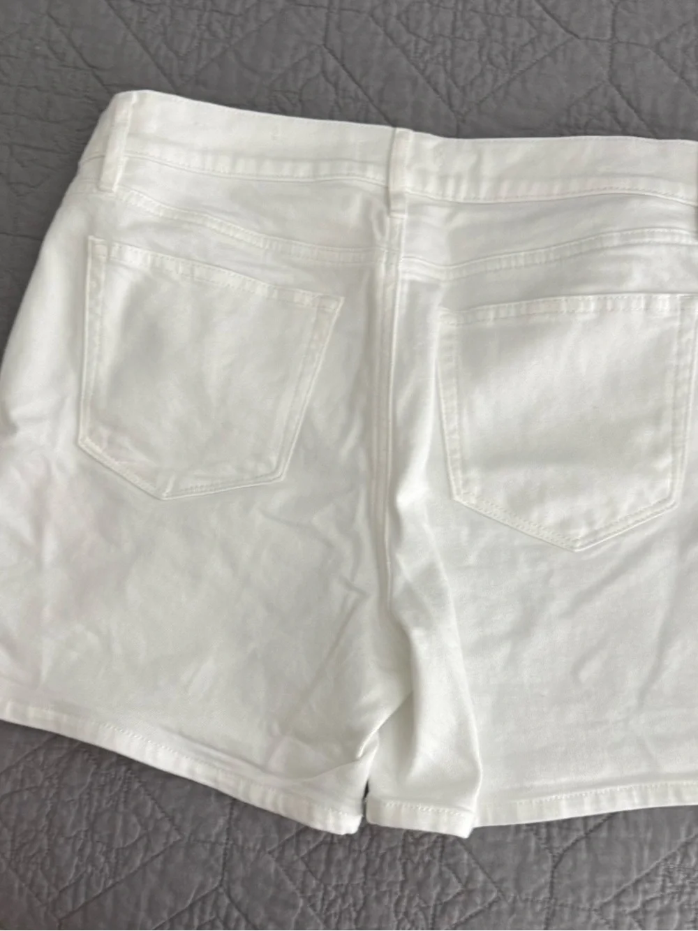 LOFT White Denim Jean Shorts